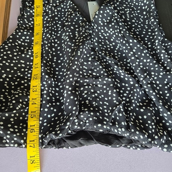 WD.NY White Black Polka Dot Pleated Midi Skirt Set Women's M Classic Old Money - Picture 13 of 15